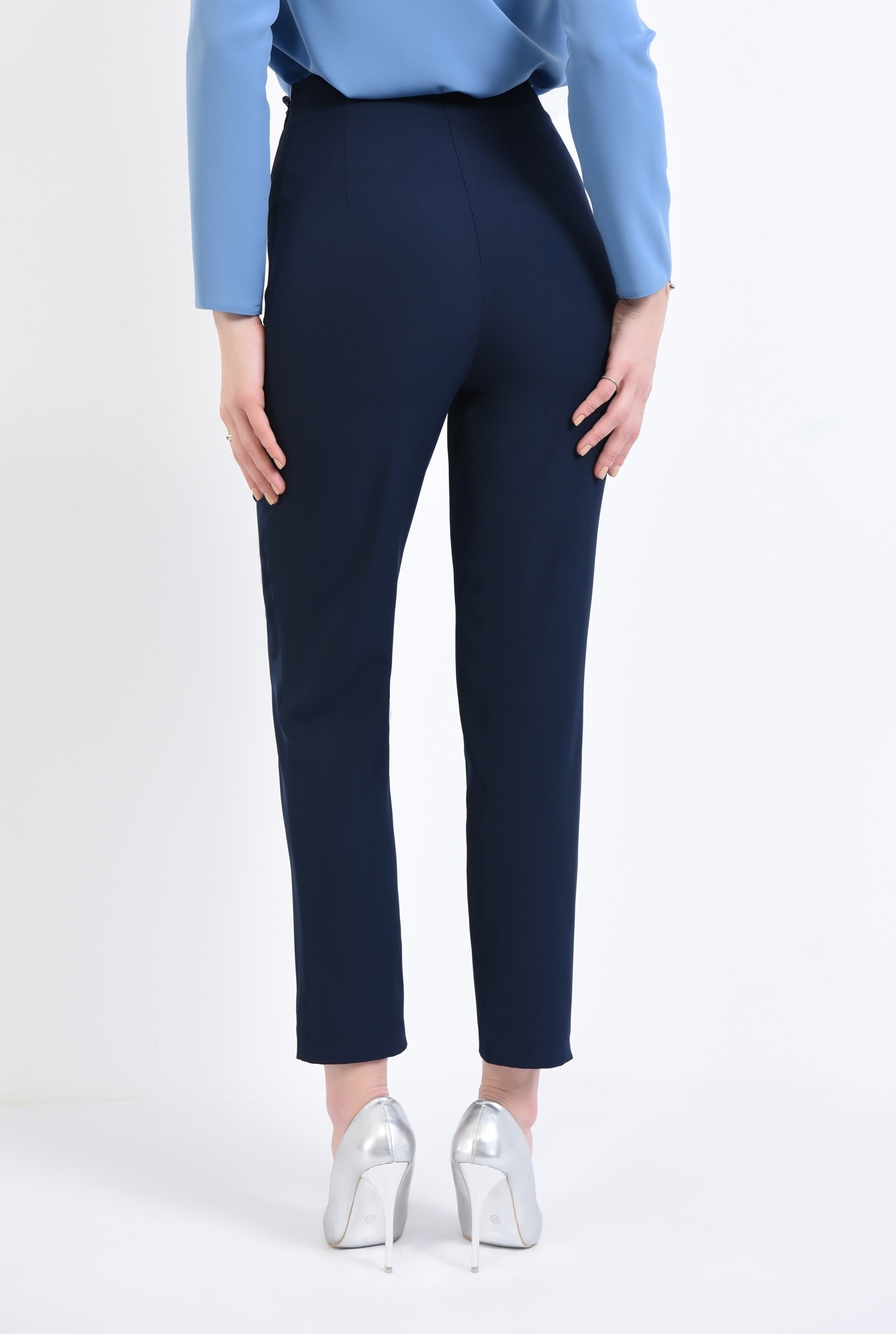 1 - Pantaloni casual, bleumarin