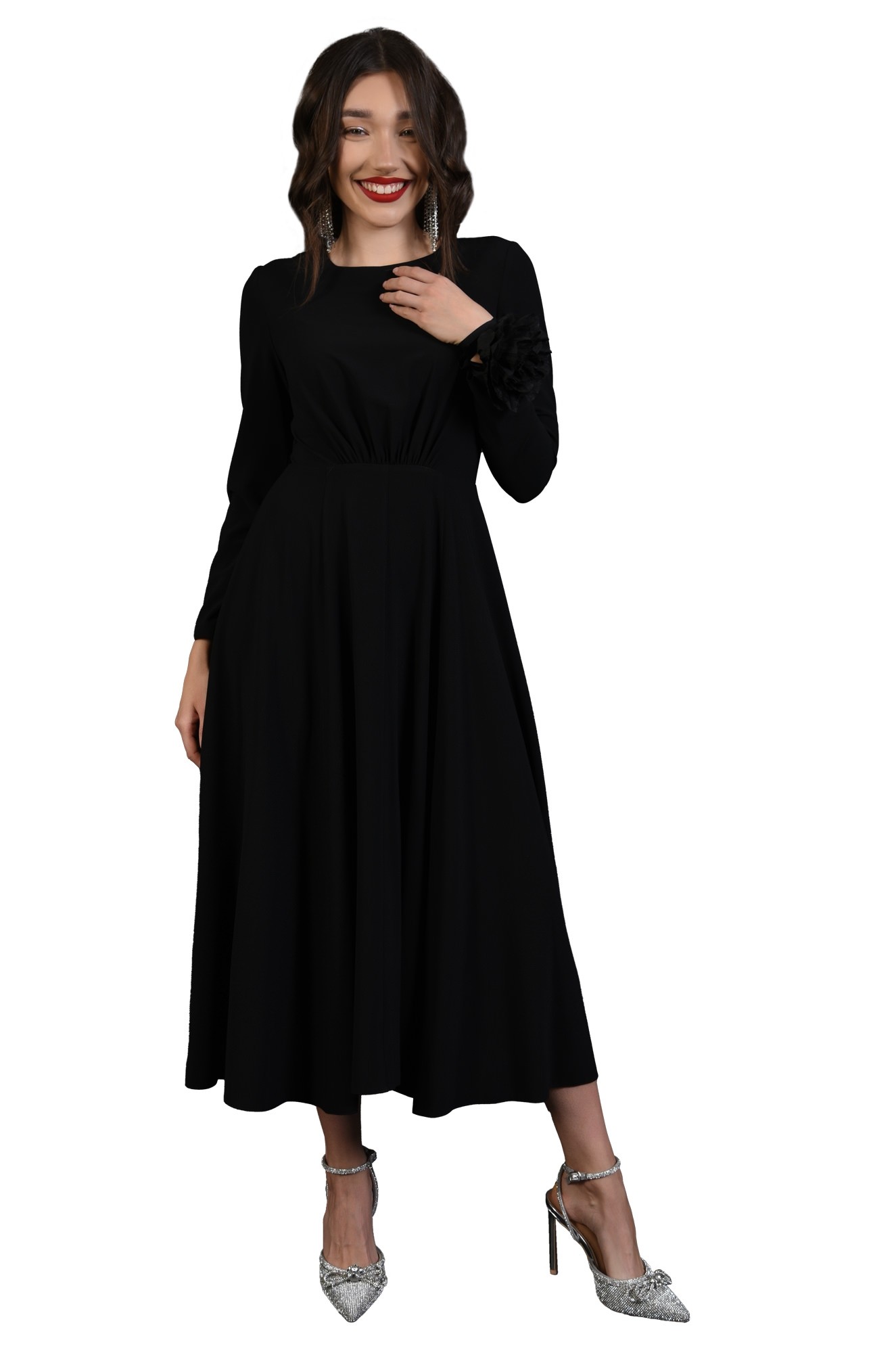 0 - ROCHIE CASUAL  MIDI CU DRAPAJ