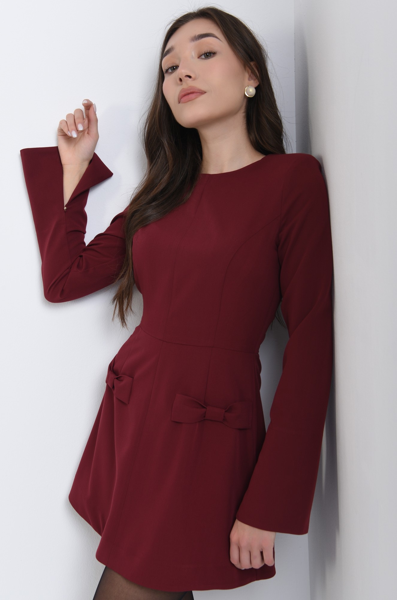 6 - ROCHIE SCURTA BURGUNDY CAMBRATA 