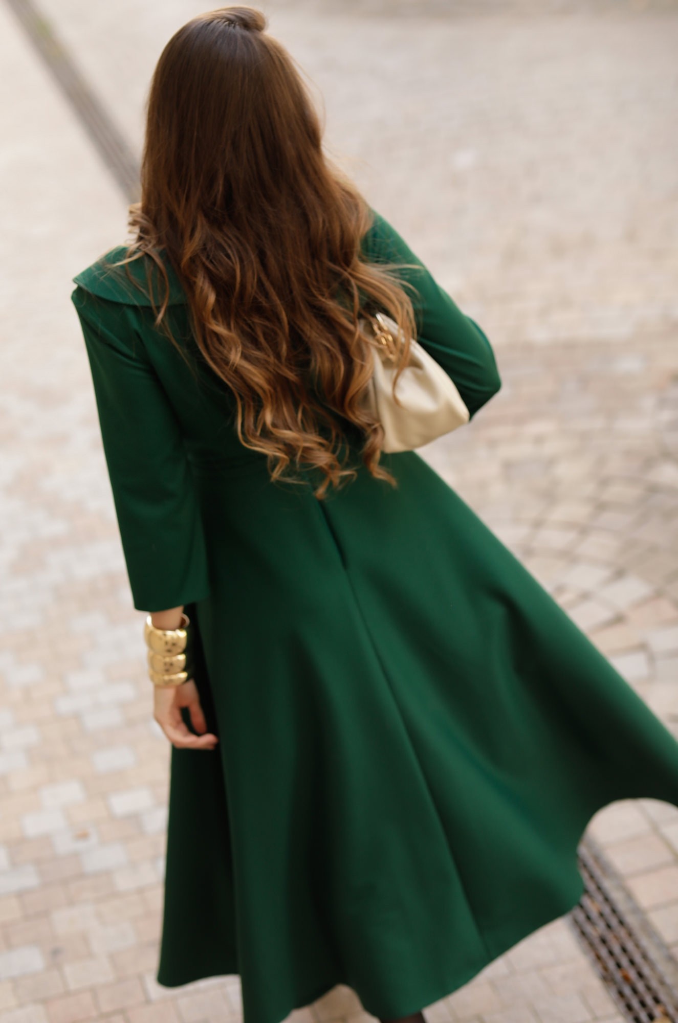 2 - ROCHIE CASUAL VERDE CU CROI EVAZAT