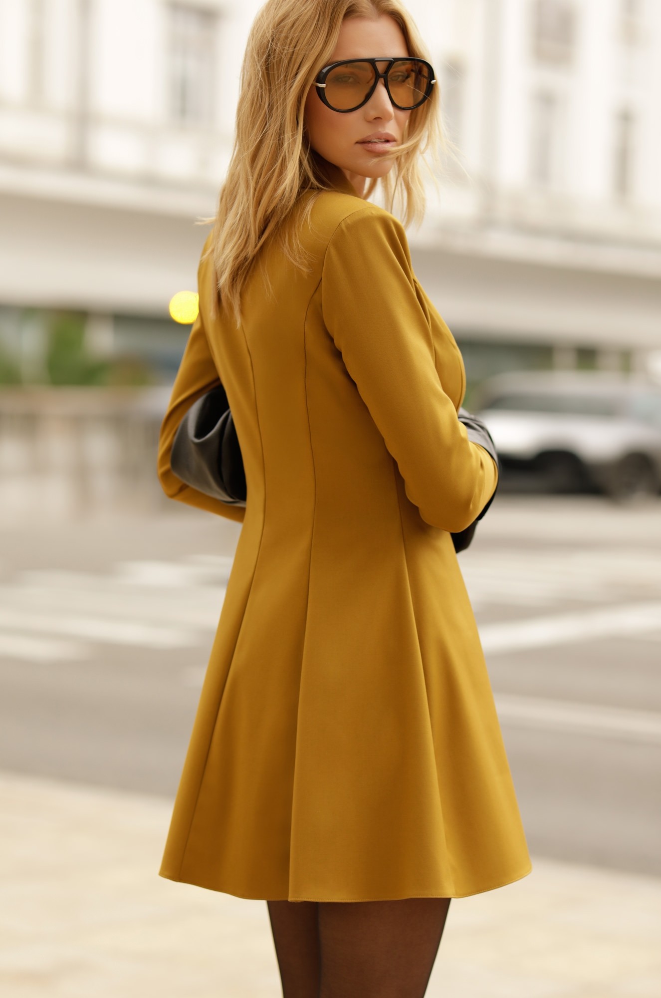 2 - ROCHIE OLIVE SCURTA CU ADAOS DE VISCOZA
