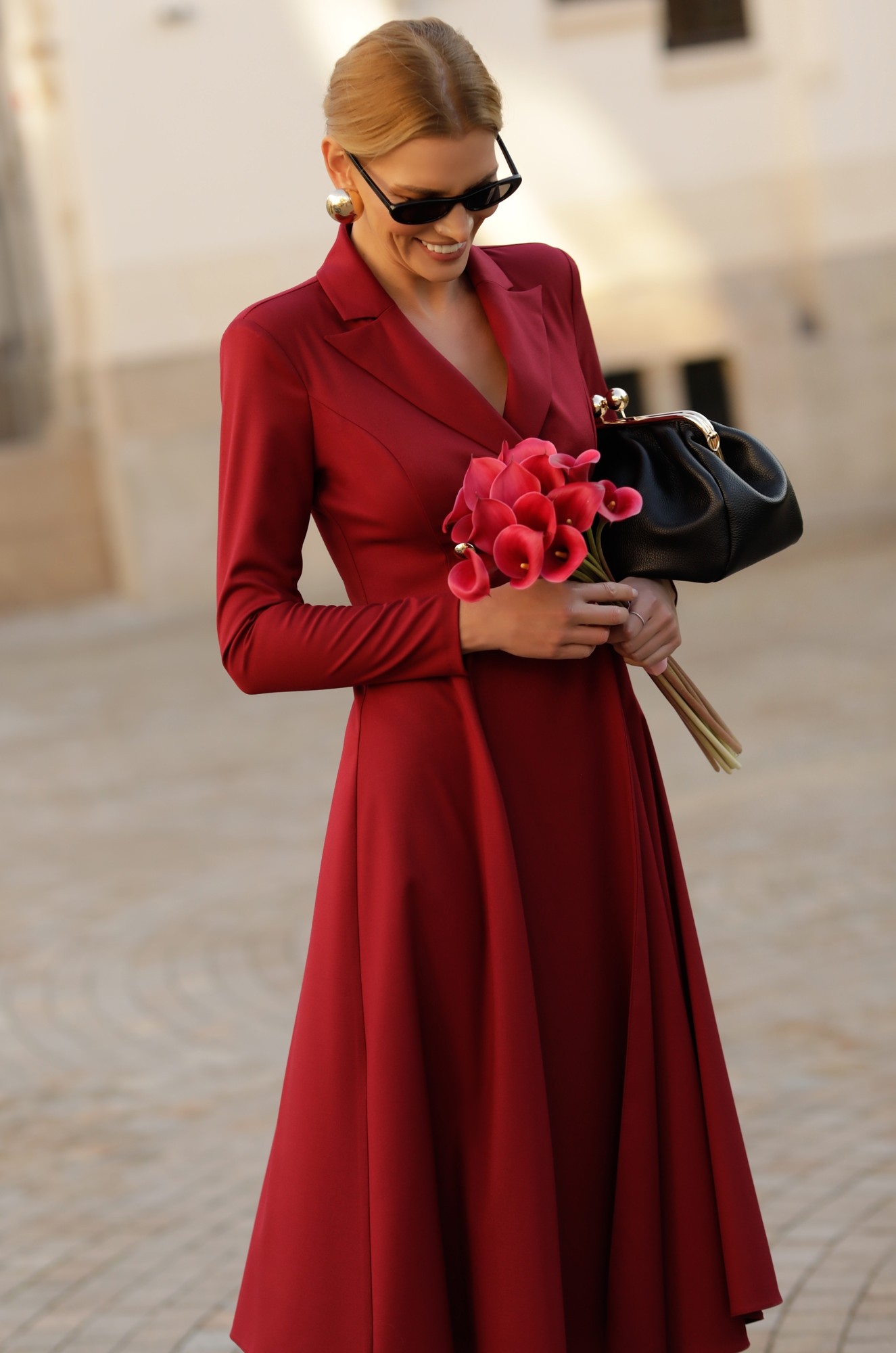 4 - ROCHIE BURGUNDY CU ADAOS DE VISCOZA