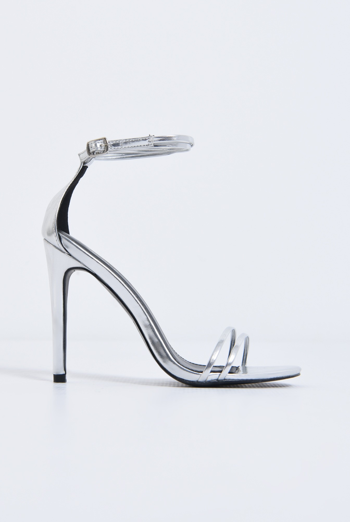 0 - Sandale elegante, argintiu