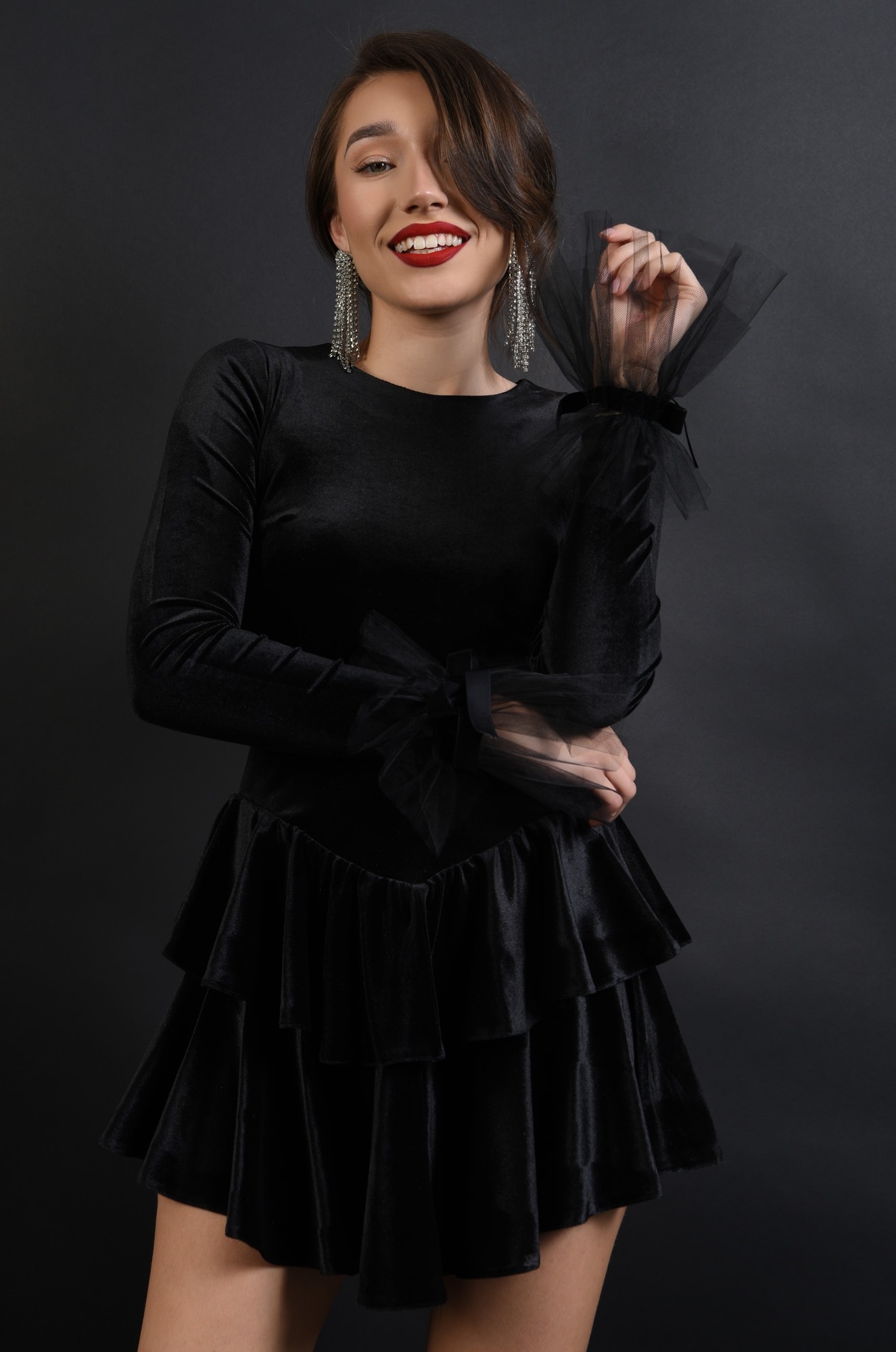 MANSETE ELEGANTE DIN TULL 