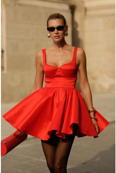 ROCHIE ROSIE ELEGANTA CU DECOLTEU INIMA