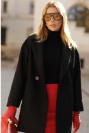 5 - JACHETA CASUAL NEAGRA DIN LANA