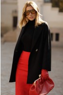 2 - JACHETA CASUAL NEAGRA DIN LANA