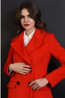 6 - PALTON ROSU ELEGANT DIN LANA