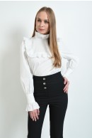 2 - PANTALONI ELEGANTI CU NASTURI DECORATIVI