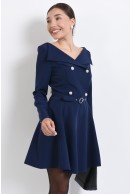 6 - ROCHIE BLEUMARIN CAMBRATA CU CENTURA