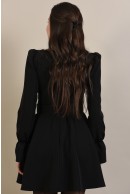 3 - ROCHIE SCURTA NEAGRA CU CENTURA 