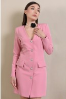 4 - ROCHIE SCURTA ROZ STIL BLAZER