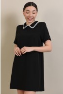 5 - ROCHIE SCURTA NEAGRA CU CROI DREPT