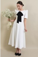 2 - ROCHIE MIDI ALBA CU FUNDA NEAGRA