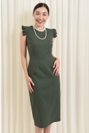 1 - ROCHIE OFFICE KAKI CU LUNGIME MIDI