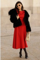 6 - ROCHIE ROSIE ACCESORIZATA CU CENTURA