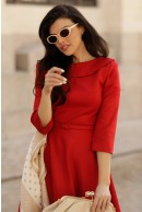 1 - ROCHIE ROSIE ACCESORIZATA CU CENTURA