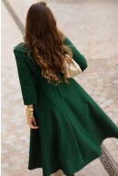 3 - ROCHIE CASUAL VERDE CU CROI EVAZAT