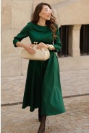 6 - ROCHIE CASUAL VERDE CU CROI EVAZAT