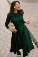 1 - ROCHIE CASUAL VERDE CU CROI EVAZAT
