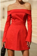 7 - ROCHIE ELEGANTA SCURTA CU DECOLTEU AMPLU