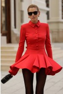 6 - ROCHIE ROSIE DIN BUMBAC CU NASTURI 