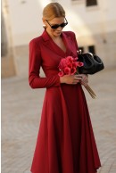 5 - ROCHIE BURGUNDY CU ADAOS DE VISCOZA