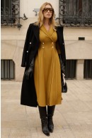8 - ROCHIE OLIVE BLAZER CU NASTURI AURII