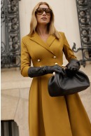 4 - ROCHIE OLIVE BLAZER CU NASTURI AURII