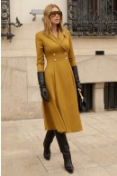 5 - ROCHIE OLIVE BLAZER CU NASTURI AURII