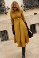 7 - ROCHIE OLIVE BLAZER CU NASTURI AURII