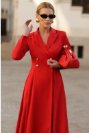 6 - ROCHIE MIDI ROSIE CU CROI EVAZAT