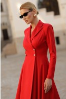 5 - ROCHIE MIDI ROSIE CU CROI EVAZAT