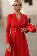 1 - ROCHIE MIDI ROSIE CU CROI EVAZAT