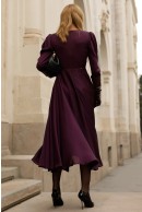 3 - ROCHIE CASUAL MAUVE CU TALIE CAMBRATA